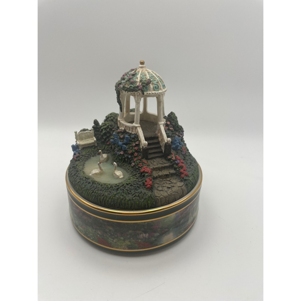 Thomas Kinkade Garden of Serenity Music Box Serenity Prayer Collectible 2004